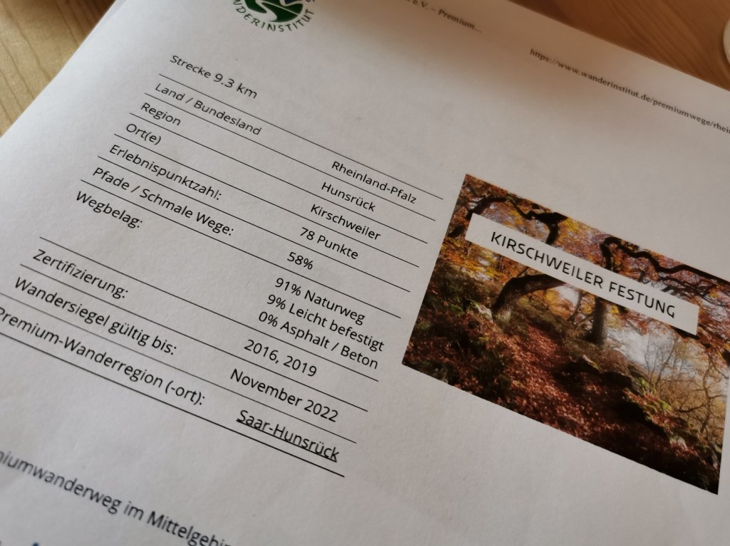 Traumschleife Kirschweiler Festung- von Felsen und Gnomen